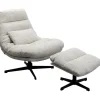 Fauteuil pivotant + repose-pieds Columbia