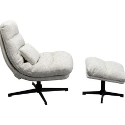 Fauteuil pivotant + repose-pieds Columbia