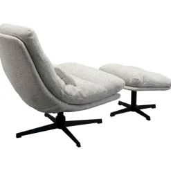 Fauteuil pivotant + repose-pieds Columbia