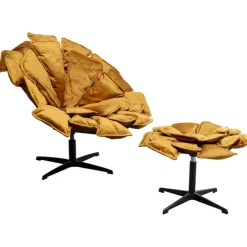 Fauteuil pivotant + repose-pieds Blossom