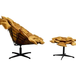 Fauteuil pivotant + repose-pieds Blossom
