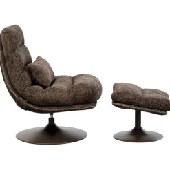 Fauteuil pivotant + repose-pieds Montreal