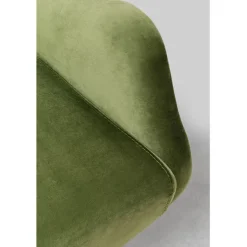Fauteuil pivotant Bellissima velours vert