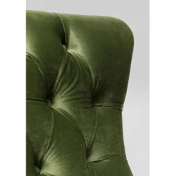Fauteuil pivotant Bellissima velours vert