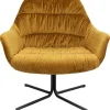 Fauteuil pivotant Bristol jaune