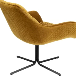Fauteuil pivotant Bristol jaune