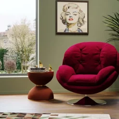 Fauteuil pivotant Cosy berry