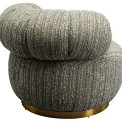 Fauteuil pivotant Couture Stripes bleu