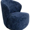 Fauteuil pivotant Ellie bleu