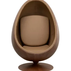 Fauteuil pivotant Eye Ball noyer