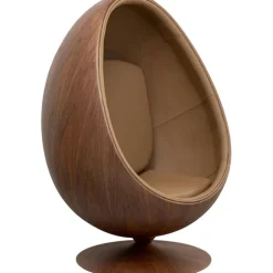Fauteuil pivotant Eye Ball noyer