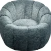 Fauteuil pivotant Fiori bleu