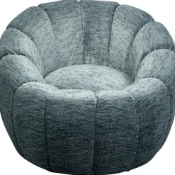 Fauteuil pivotant Fiori bleu
