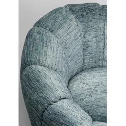 Fauteuil pivotant Fiori bleu