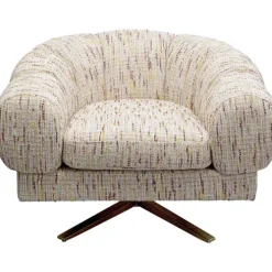 Fauteuil pivotant Janno beige