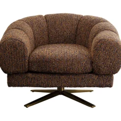Fauteuil pivotant Janno marron