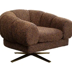 Fauteuil pivotant Janno marron
