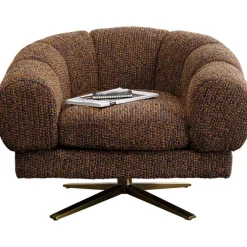 Fauteuil pivotant Janno marron