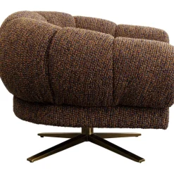 Fauteuil pivotant Janno marron