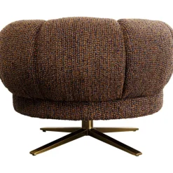 Fauteuil pivotant Janno marron