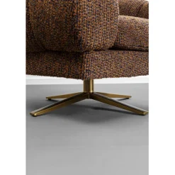Fauteuil pivotant Janno marron