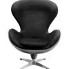 Fauteuil pivotant Lounge noir Grafite