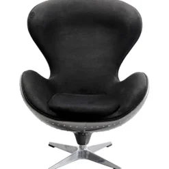 Fauteuil pivotant Lounge noir Grafite