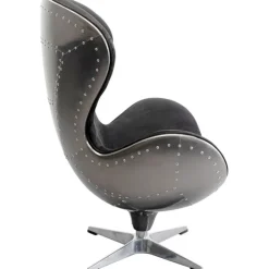 Fauteuil pivotant Lounge noir Grafite