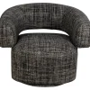 Fauteuil pivotant Maye Bow Gris