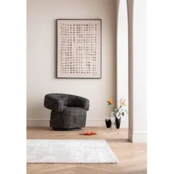Fauteuil pivotant Maye Bow Gris