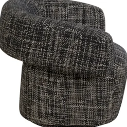 Fauteuil pivotant Maye Bow Gris