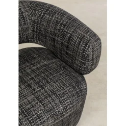 Fauteuil pivotant Maye Bow Gris