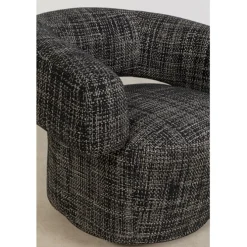 Fauteuil pivotant Maye Bow Gris