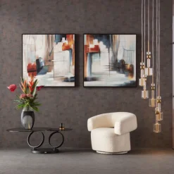 Fauteuil pivotant Maye crème