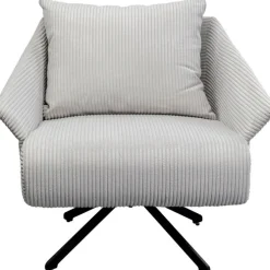 Fauteuil pivotant Milo beige