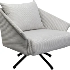 Fauteuil pivotant Milo beige