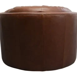Fauteuil pivotant Music Hall cuir marron