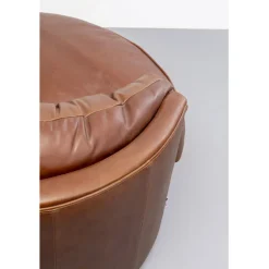 Fauteuil pivotant Music Hall cuir marron