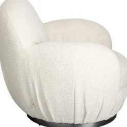 Fauteuil pivotant Nube bouclé