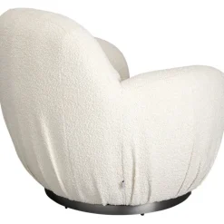 Fauteuil pivotant Nube bouclé