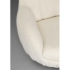 Fauteuil pivotant Nube bouclé