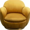 Fauteuil pivotant Nube jaune
