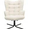 Fauteuil pivotant Oscar crème