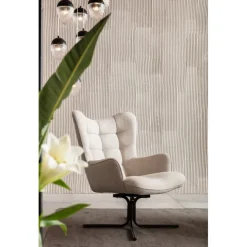 Fauteuil pivotant Oscar crème