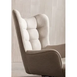 Fauteuil pivotant Oscar crème