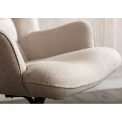 Fauteuil pivotant Oscar crème