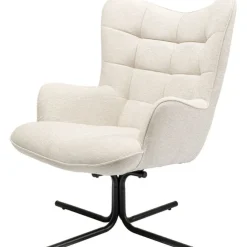 Fauteuil pivotant Oscar crème