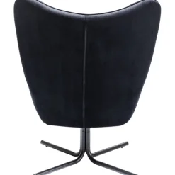 Fauteuil pivotant Oscar velours noir