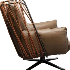 Fauteuil pivotant Paradiso marron