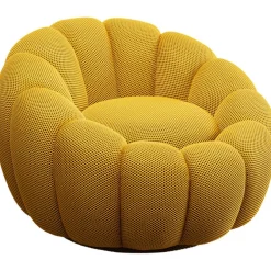 Fauteuil pivotant Peppo Bloom jaune
